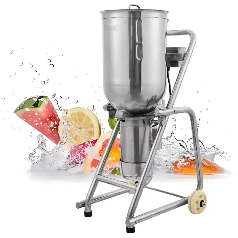 Commercial Large Capacity 2500W Food Cutter Mixer Vertical Food Processor for Vegetable Fruits Hummus Peanut Paste Ice