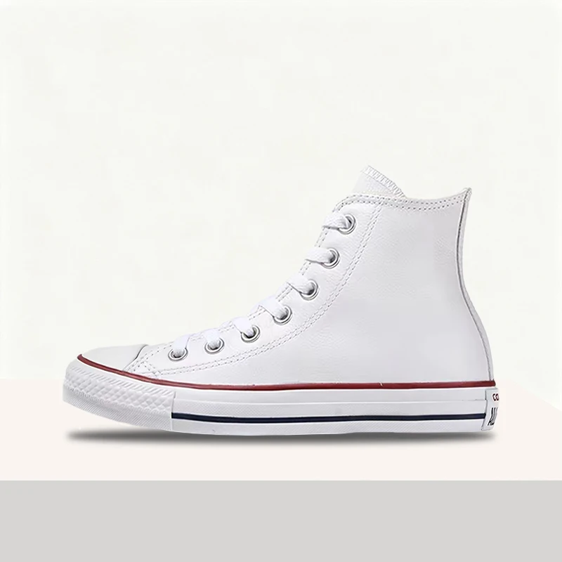 Converse Chuck Taylor All Star Unisex Classic White High-Top Sneakers – Durable Shock-Resistant Sole & Timeless Comfort 132169C