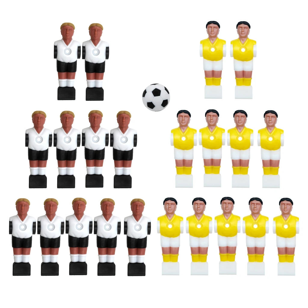 22 Pieces Foosball Men Table Top Football Players Entertainment