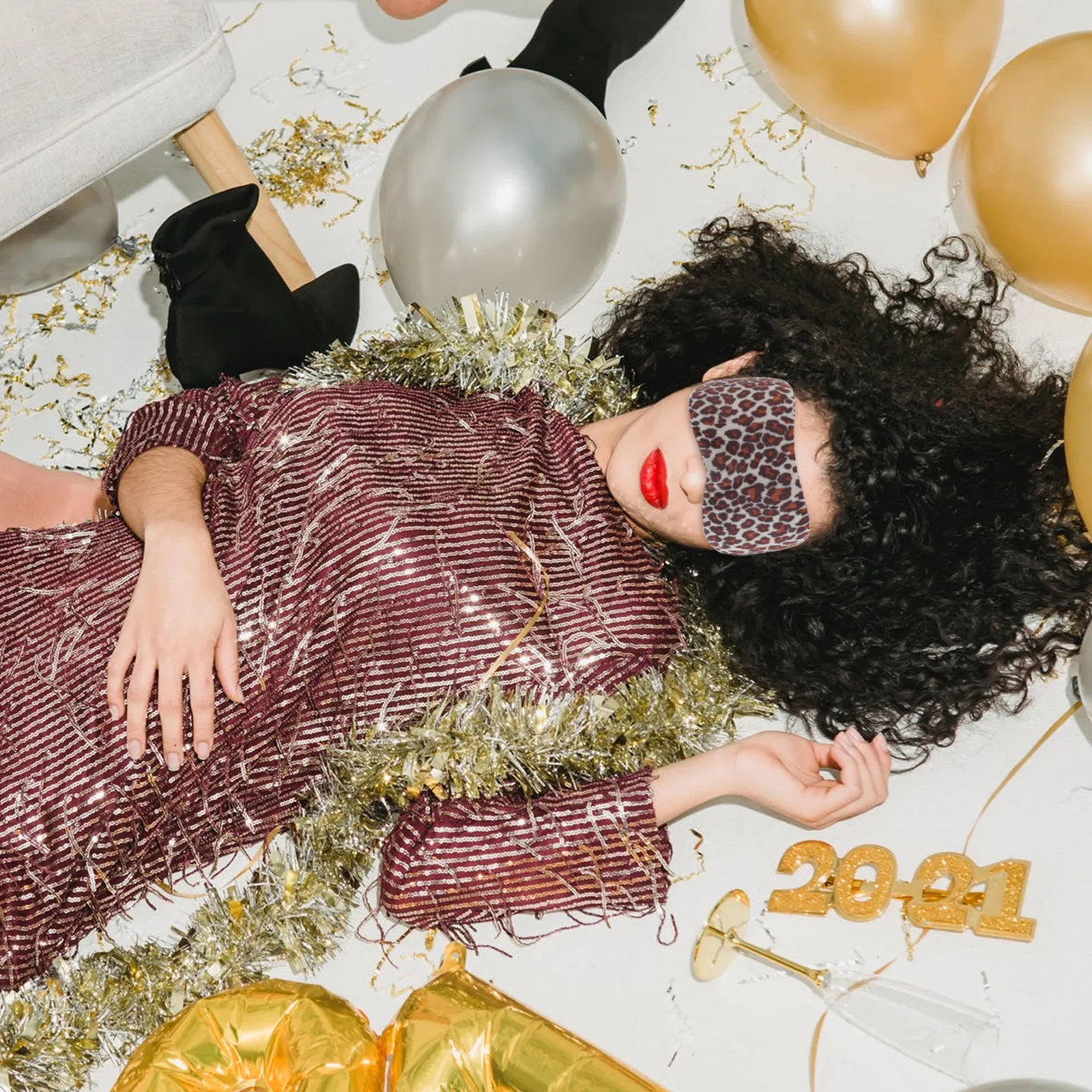 

Набор из 6 тканевых масок для сна из премиального хлопка: комфортные повязки на глаза для путешествий, офиса и сна, регулируемые