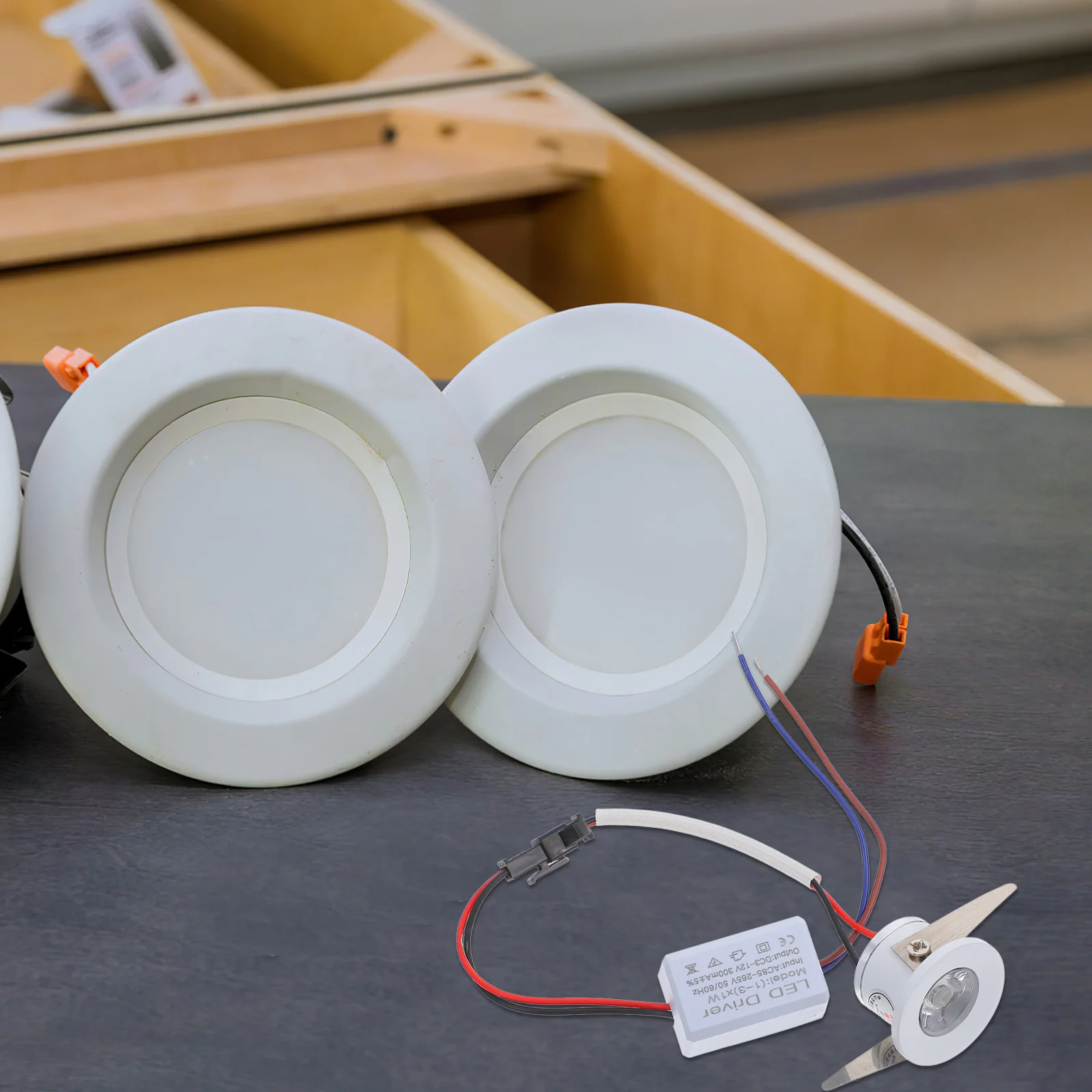 Mini luz de mostrador, foco de pantalla Led compacto, lámpara empotrada de pozo para vitrina, gabinete, iluminación cálida de bajo consumo