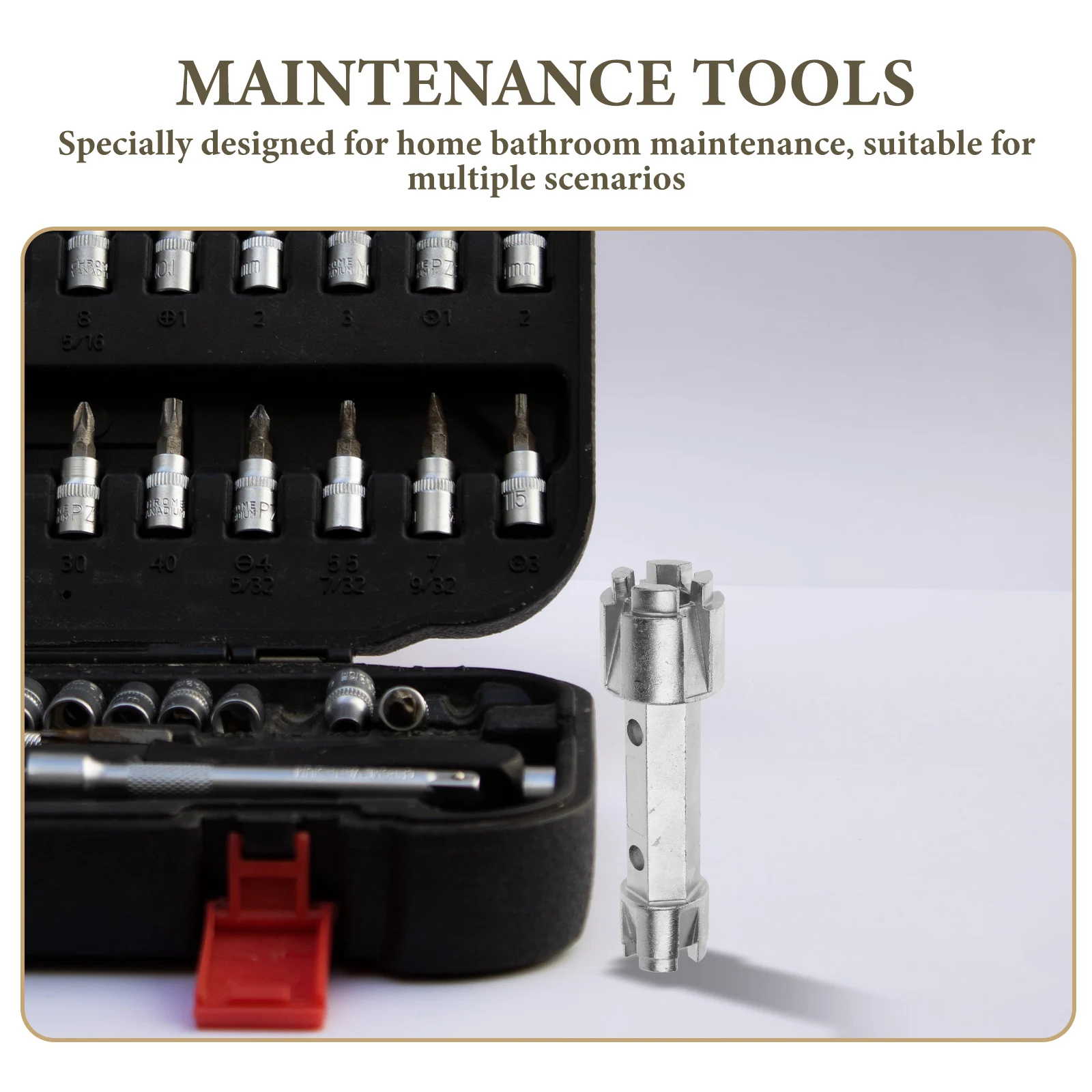 

Drain Wrench Sink Tub Faucet Repair Tool Bathroom Multifunctional Hand Sewer Tube Wrench Portable Home Maintenance Kitchen