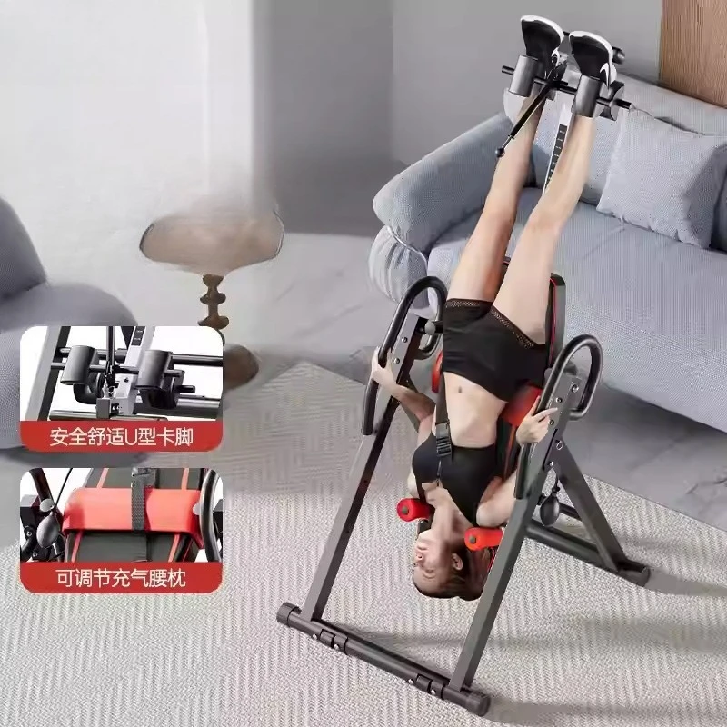 Heavy Duty Inverted Back Stretcher - Gravity Table with Adjustable Headrests and Protective Straps for Therapy