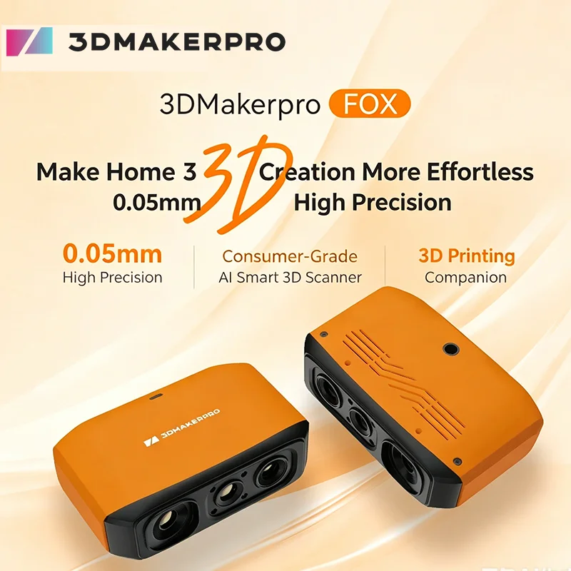 3D Printing Software - 3DMakerpro 3D-сканер Fox, среднегабаритный 3D-сканер для