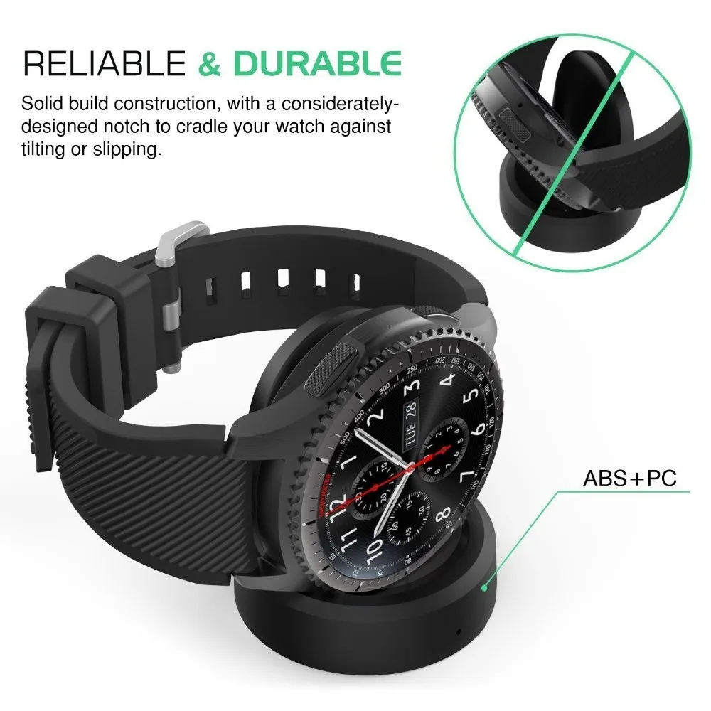 Зарядное устройство для часов Samsung Gear Sport SM-R600 Gear Sport Gear S2 S3 Frontier/Classic Galaxy Watch 42 мм 46 мм Active 2