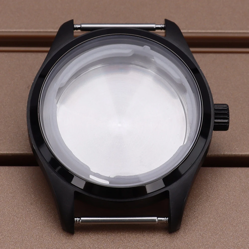 

Корпус для часов NH35 40 мм из черной нержавеющей стали, водонепроницаемый, для механизмов Seiko NH35, NH36, NH38, NH34, 2824, циферблат 33,5 мм, 10ATM, запчасть для ремонта.