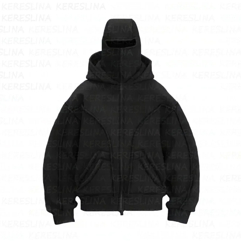 Cross border autumn and winter trendy brand hooded high street hoodie for both men and women y2k high street loose retro double