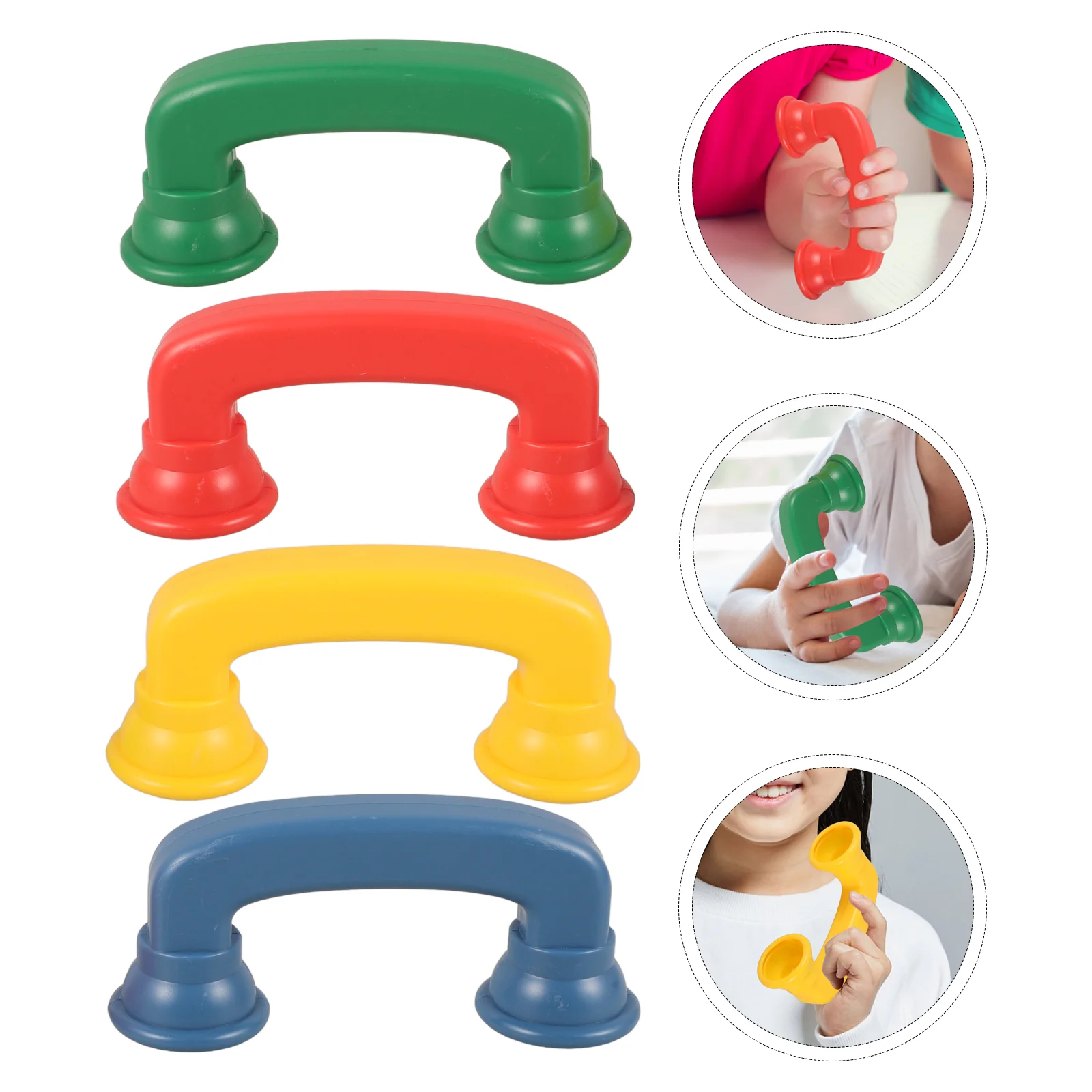 4 Pcs Earpiece Toy Toys Colored Small Whisper Phone Colorful Reading Phones Decor Abs Toddler for Child Early