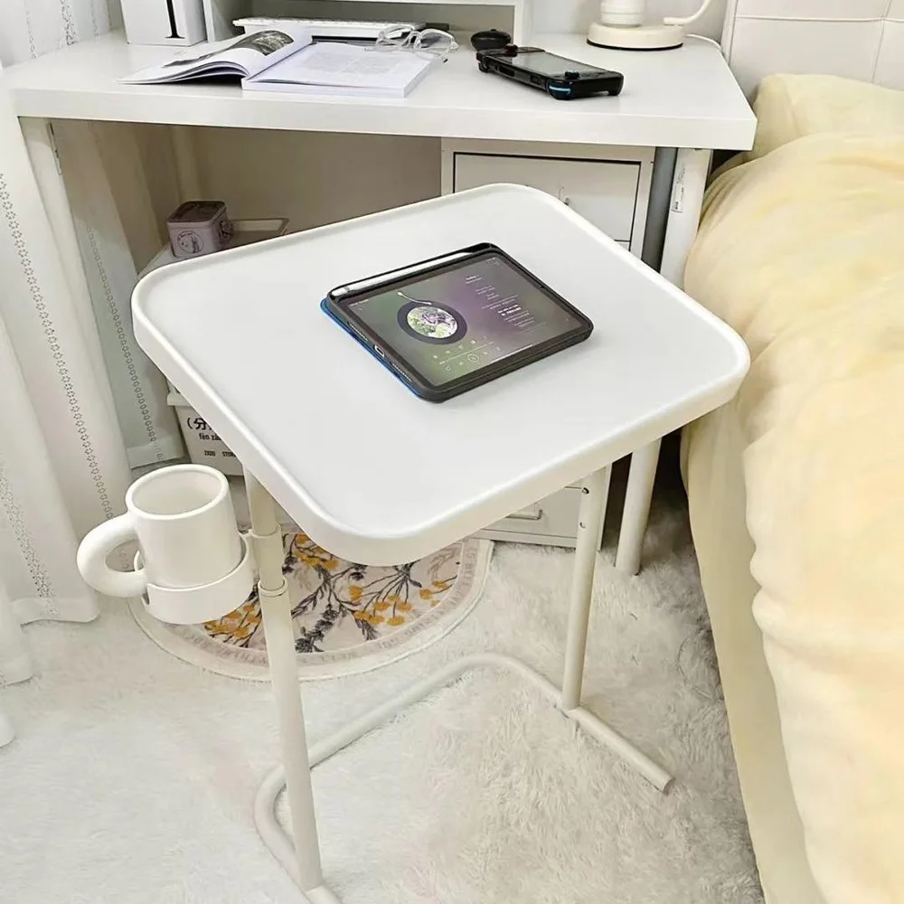 Learning Adjustable Lifting Folding Table, Household Small Table, Bedroom Bedside Table, Movable Side Table