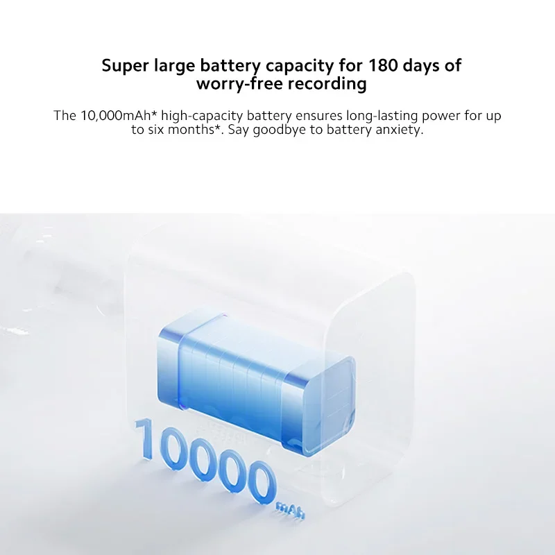 【Fresh finds】Global Version Xiaomi Outdoor Camera BW500 2.5K Resolution 10000mAh Super-large Battery 8GB Onboard Storage IP 67