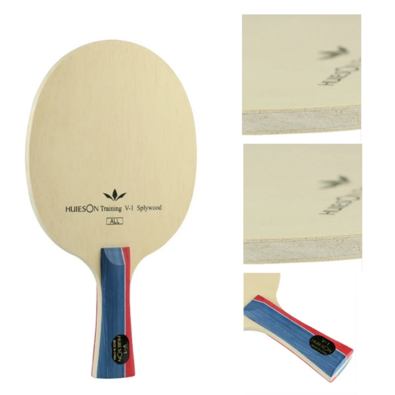 Huieson 5 Plywood Table Tennis Blades V1 Ayous Paulownia Ping Pong Paddle for Beginners Training