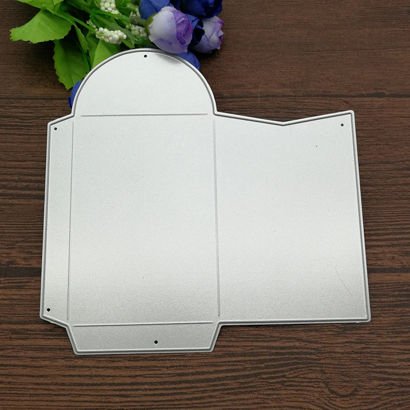 Pudełko metalowe wykrojniki szablony wytłaczanie rękodzieło DIY pudełko wykrojniki karty Scrapbooking umiera metaliczny papier karty dekoracja albumu