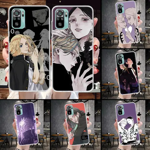 Tokyo Avengers 애니메이션 전화 케이스 Xiaomi Redmi Note 13 14 12S 12 11S 11E Pro Plus 10 10S 11 11T + 14Pro 5G 4G 커버 Coque Note