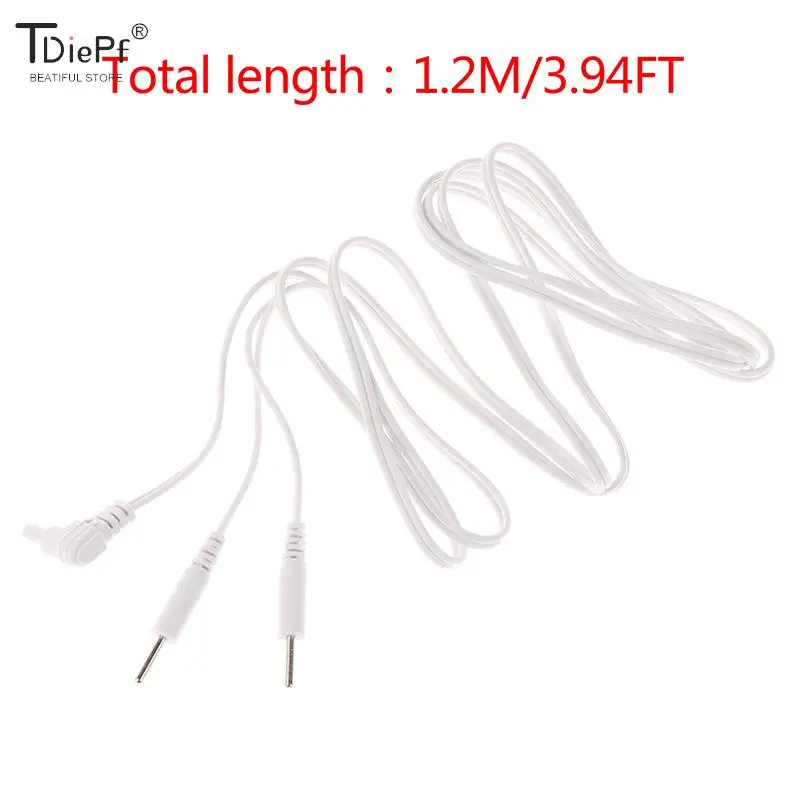 

2/4Button Electrotherapy Electrode Lead Electric Shock Wires Cable For Ten Massager Connection Cable Massage Relaxation 1.2M