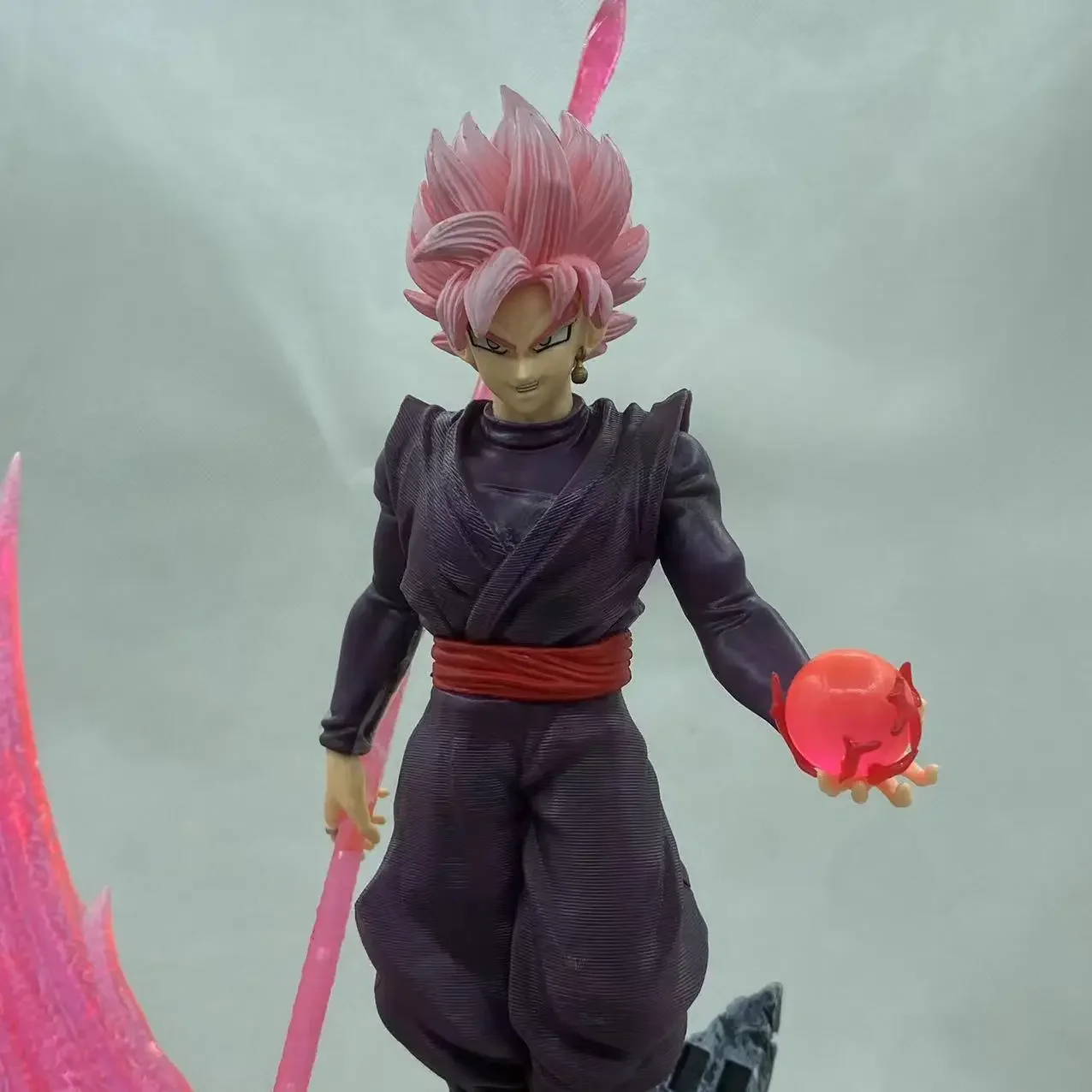 Dragon Ball Saiyan Pink Goku Zamasu Base Scythe Form Statue Action Figurine Desk Collectible Anime Model Toys Figures Gift 38CM