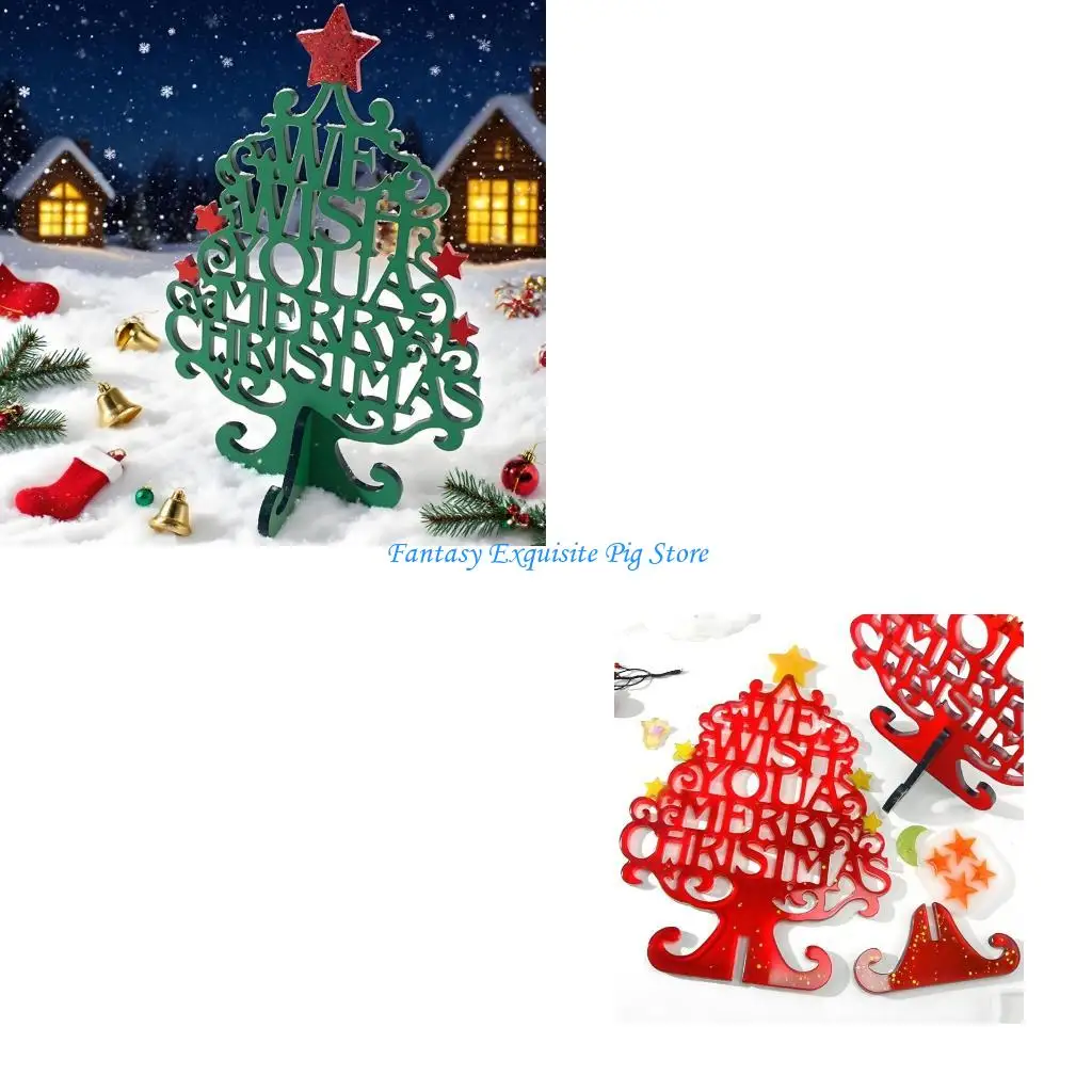 

Figurines Moulds Christmas Tree Silicone Texture for Decoration