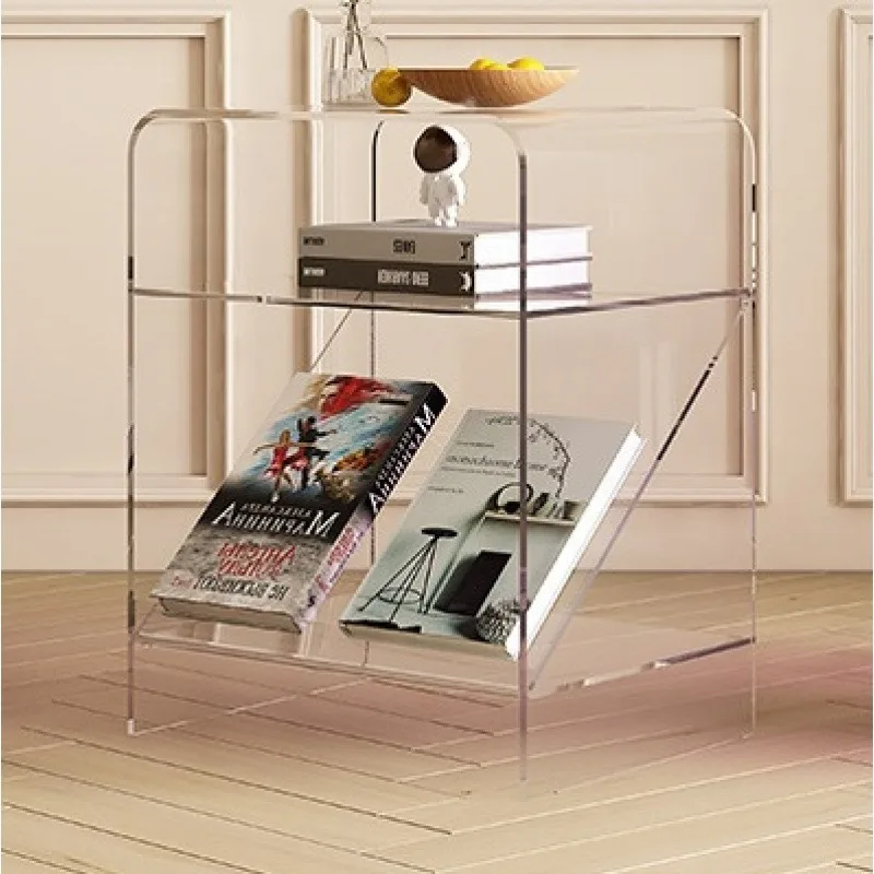 Multi-color Transparent Acrylic Multi-layer Water-Resistant Durable Sustainable Storage Rack Organizer for Books Magazines