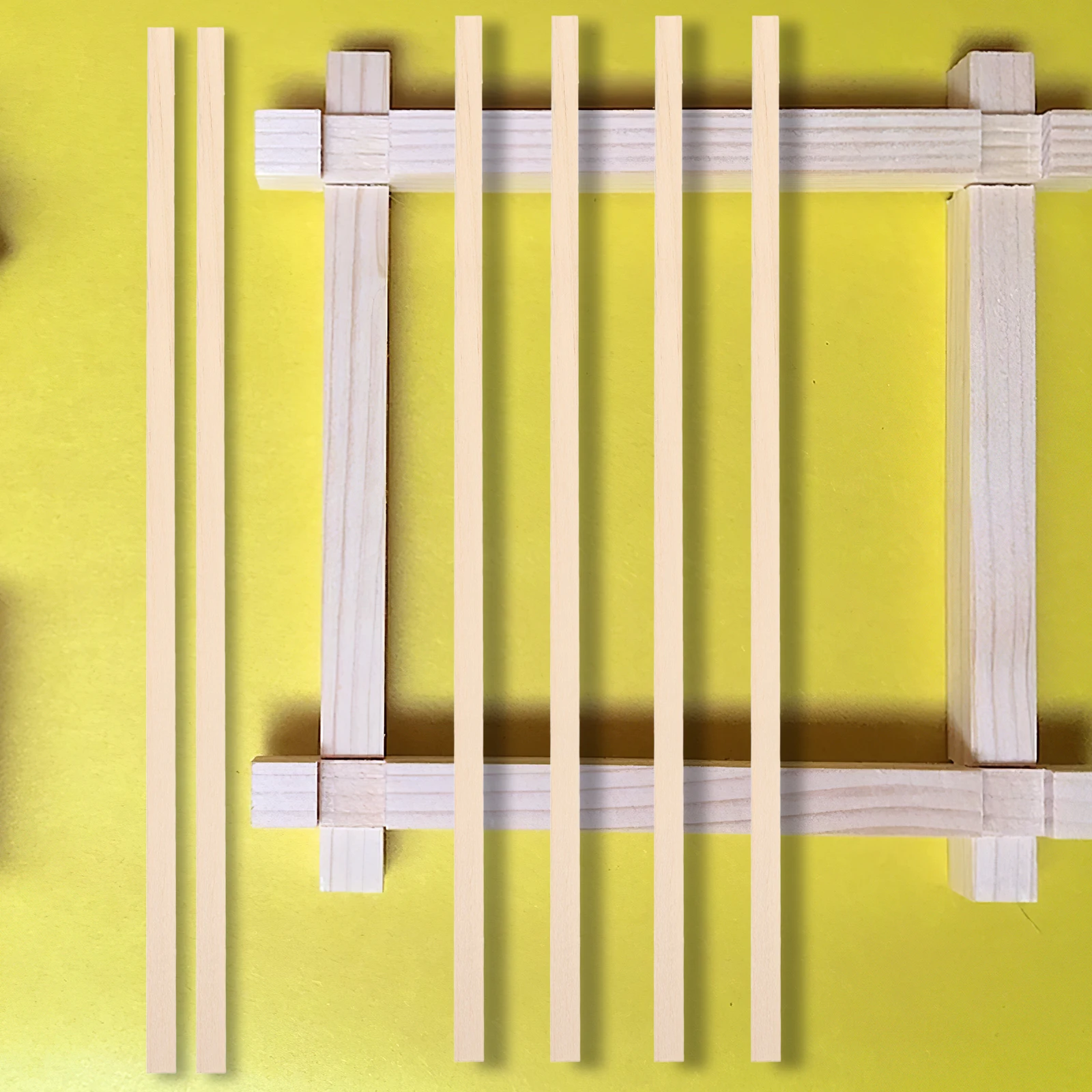 

60pcs Sticks 30 5x0 6cm Square Hardwood Dowels Basswood Dowel Rods Craft Craft Wood Dowels Supplies for Projects Tools Parts