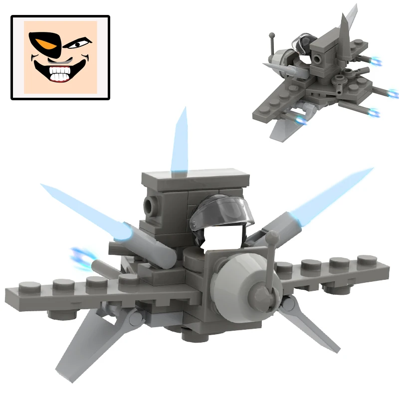 MOC Skibidi Toiletten-Bausteine Titan Monitorman Spider VS TV Man Actionfiguren Konstruktionsspielzeug DIY-Modell als Weihnachtsgeschenk – Detail 2