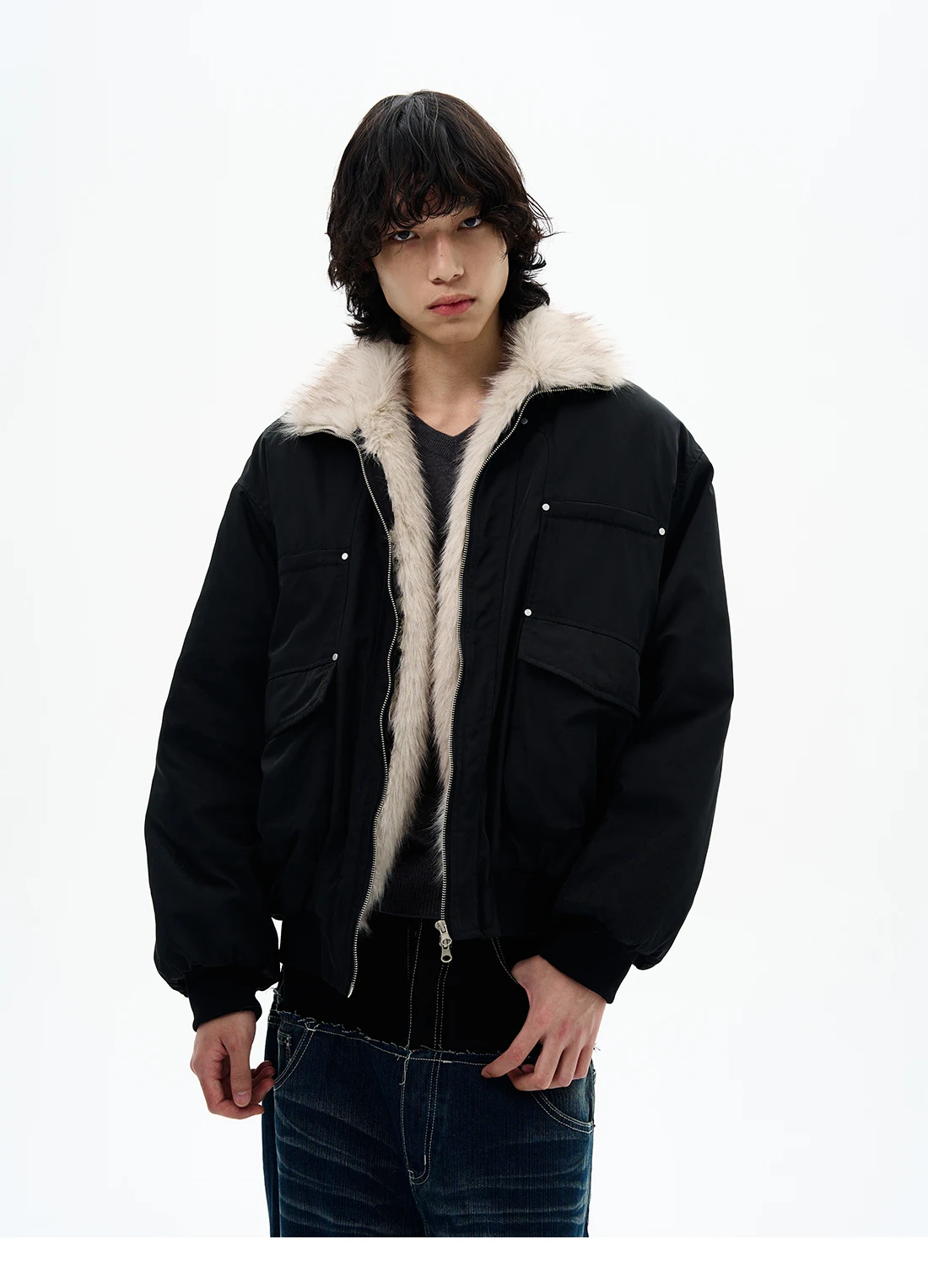 سترات رجالية ونسائية شتاء 2025 على الطراز الأمريكي الجديد سترات كلاسيكية راقية أنيقة وعصرية بلون سادة معاطف مريحة وفضفاضة ناعمة ودافئة