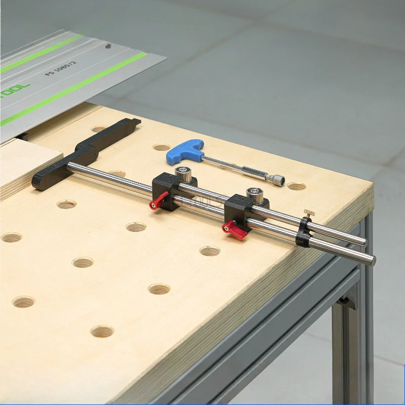 Multifunctional Equal-length Cutting Stopper MFT Woodworking Table Rail Saw Cutting Adjustable Positioning Graduated Repeat Stop