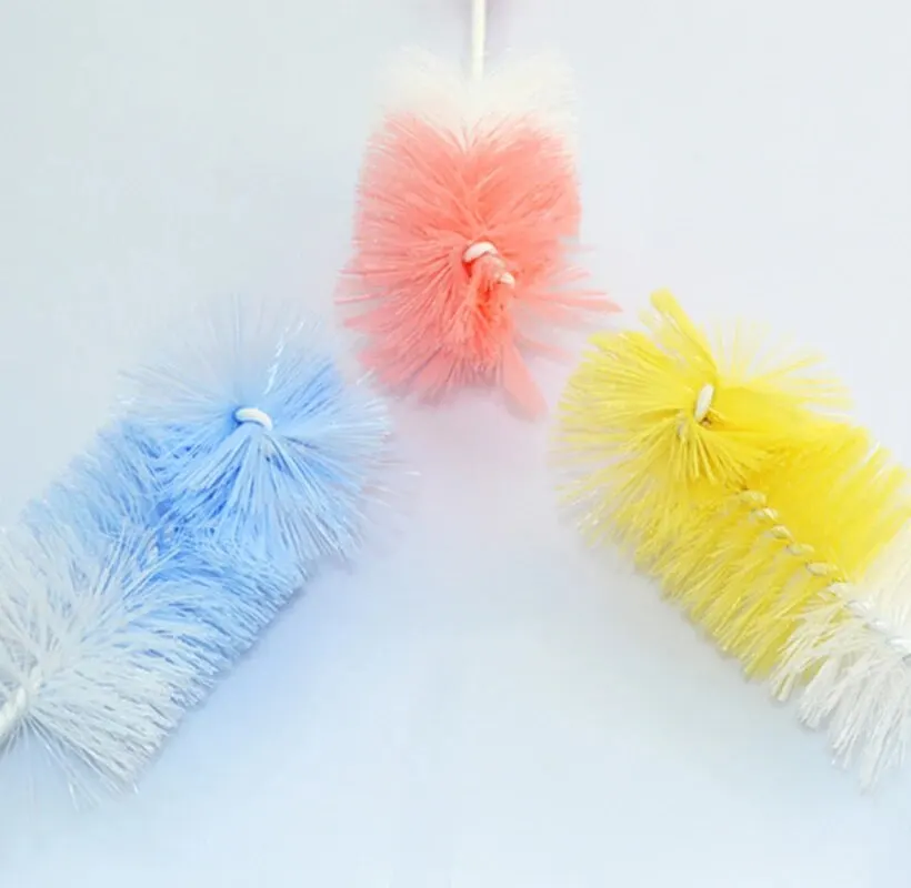 Anpei Baby Specific Nylon Pacifier Newborn Rotating Washing Bottle Cleaning Brush Two Piece Set view 5