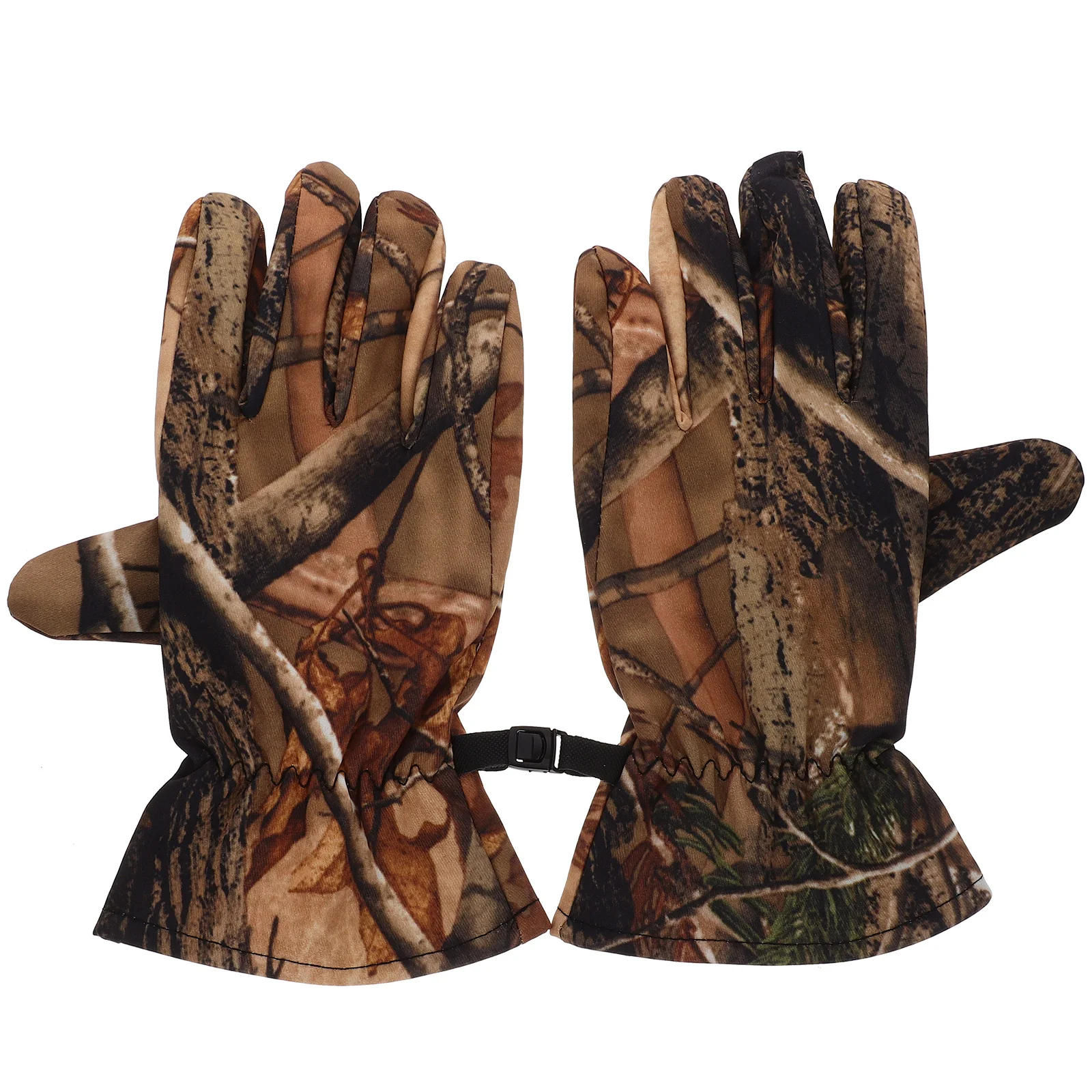 Hunting Gloves Breathable Camouflage Waterproof Non-Slip Polar Fleece Full Finger