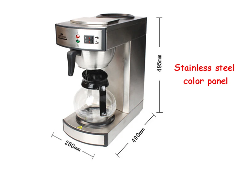 Американская кофеварка из нержавеющей стали, капельная мини-кофеварка Cafeteira Eletrica, кухонная мини-кофеварка