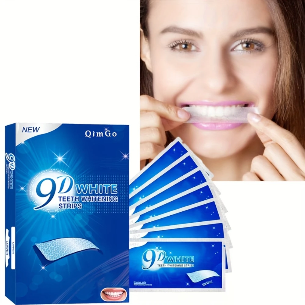 مجموعة تبييض الأسنان مكونة من 14 شريطًا، أسنان حساسة احترافية متوافقة مع إزالة البقع السريعة للتدخين والقهوة والنبيذ #5