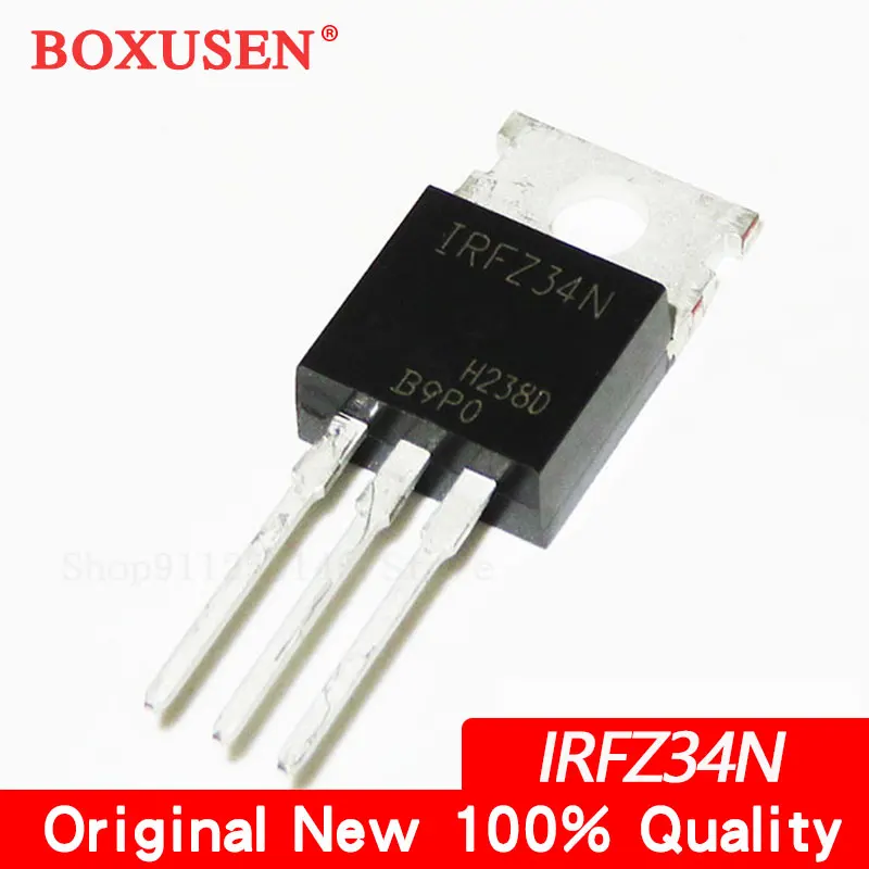 10pcs IRFZ24N IRFZ34N IRFZ40N IRFZ44N TO-220 N-Channel MOSFET Field Effect Transistor For Motor Driver Inverter Power Circuit