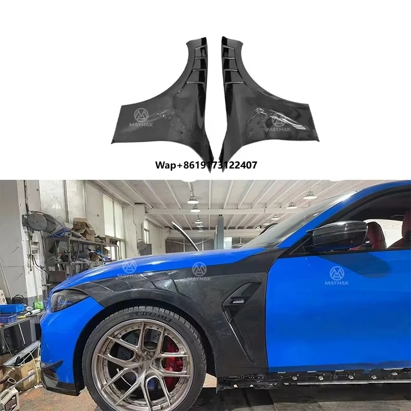 

Carbon Fiber Car Fender AE Style Side Door Fenders Flare Upgrade Body Kit for G80 M3 G82 M4 Wholesale Factory