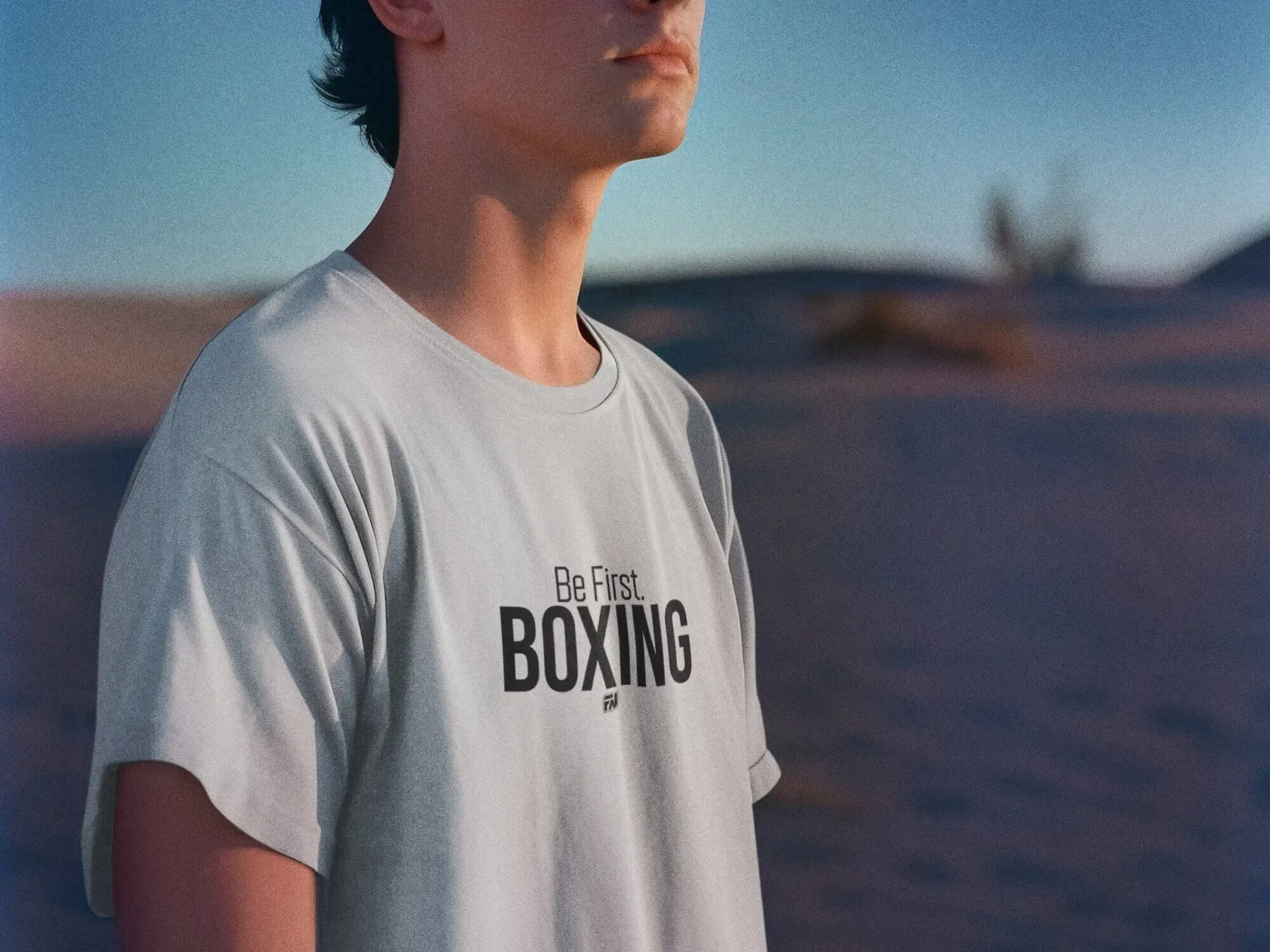 Be First Boxing T Shirt Gloves Vintage Design For Him Men