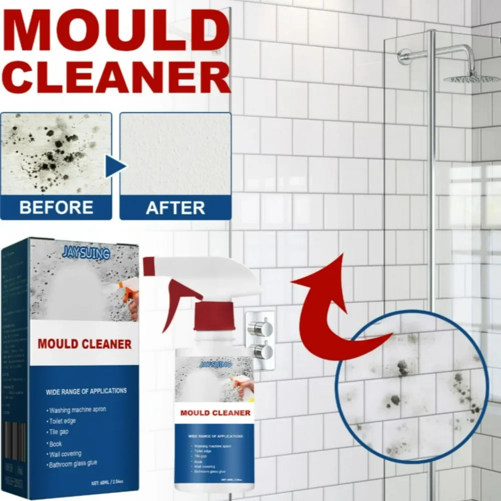 Mould Removal Spray 60ml Toilet Wall Joint Moldy Remover Hou Kitchen Bathroom Cleaning Spray Effective Clean Mildew Cleaner Foam