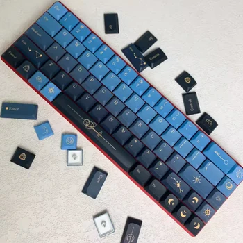 Ultra-slim JWA Low profile MX PBT Keycap Gradient Oceans of stars for 61/64/75/87/96 ultra-slim keyboard