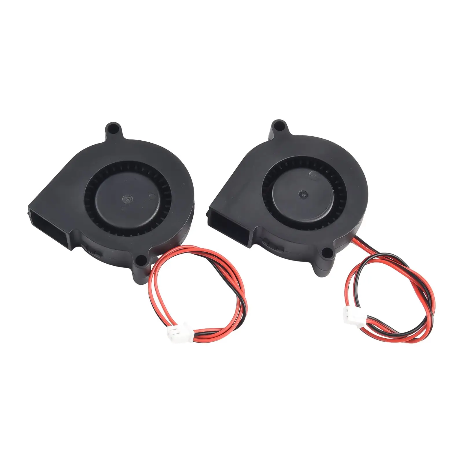Cooling Solution 2PCS 5015 Blower Fan  Oil Bearing  DC12V24V  Efficient Air Circulation for Multiple Applications