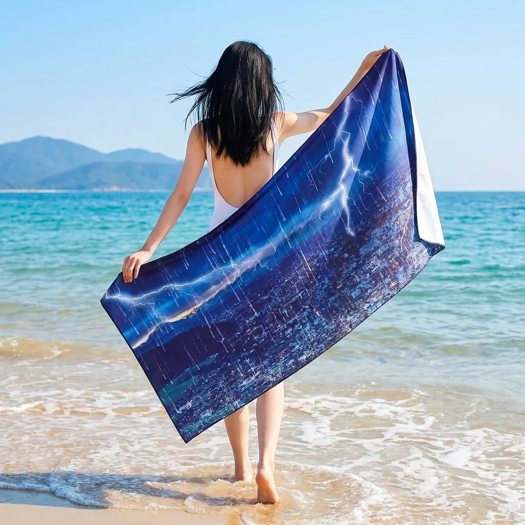 Hight Quality Microfiber Beach Towel Quick Dry Towel for Summer Seaside Travel Outdoor Sport 6 Sizes Fitness Gymnastics Jogging