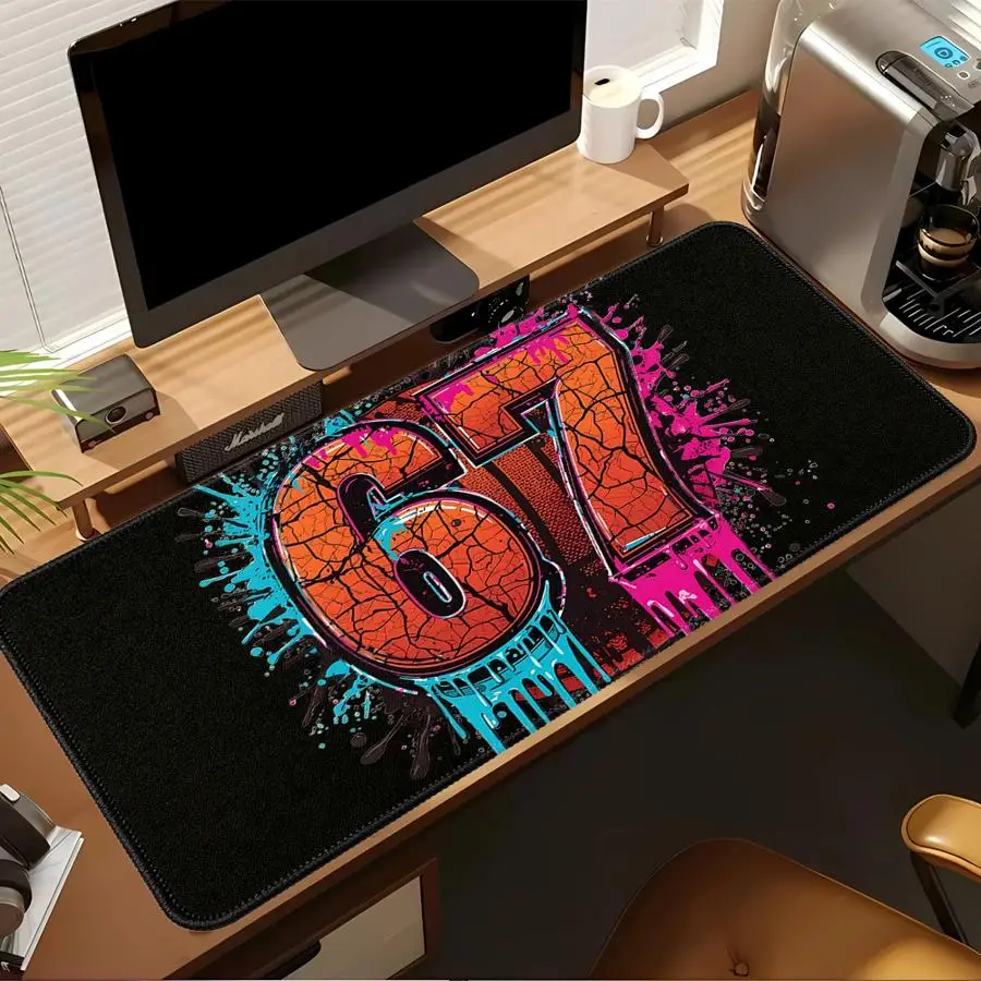 Graffiti Basketball 67 rubber Mouse Pad Game Console Pad office Pad Desk accessories Computer Laptop Pad Keyboard Mouse Pad