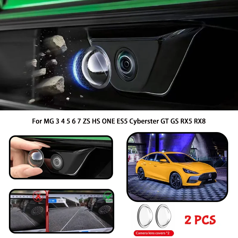 

For MG 3 4 5 6 7 ZS HS ONE ES5 Cyberster GT GS RX5 RX8 Car Camera Protective Cover Lens Cover