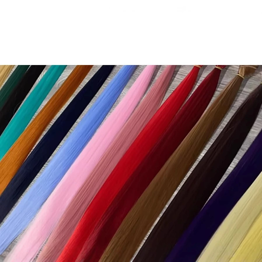 Parrucche cosplay colorate arcobaleno da donna 66 cm pezzi di capelli lunghi lisci festa di Halloween evidenziando parrucca accessori per costumi Anime Con