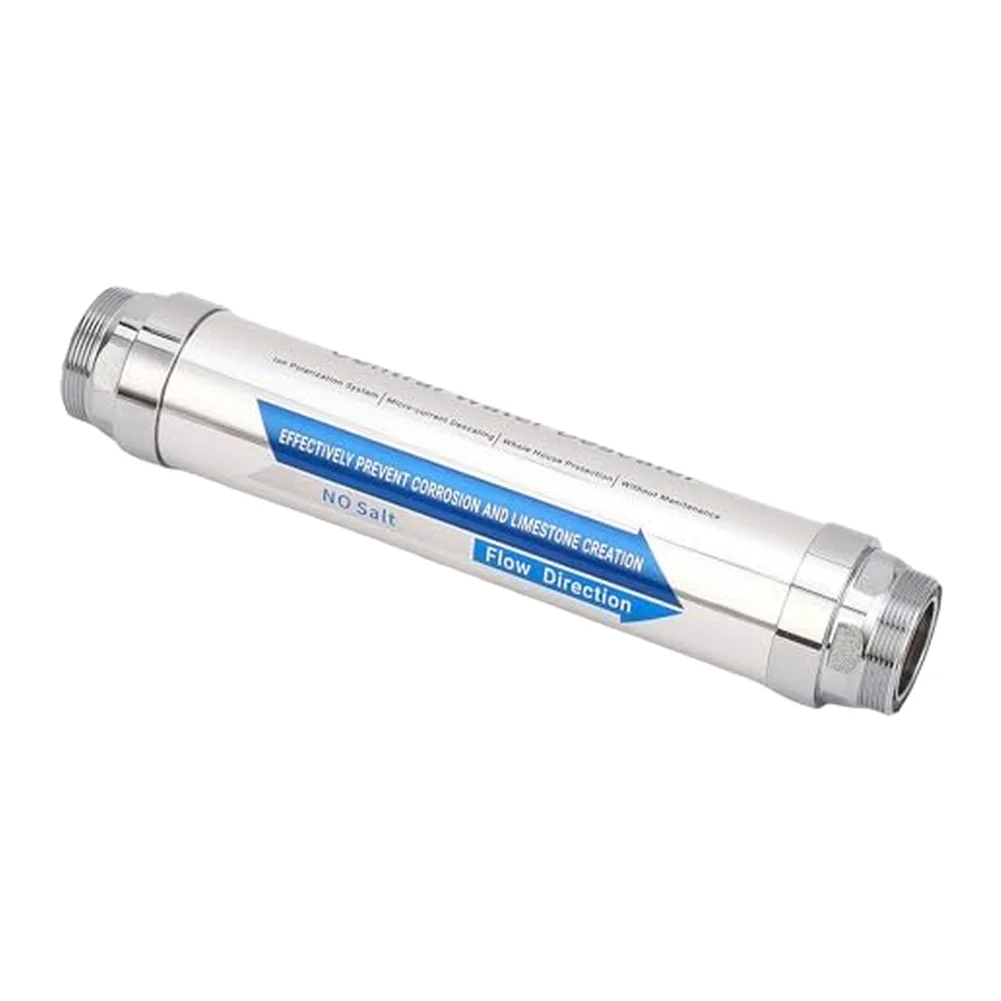 Water Softener Filter for LPS Stainless Steel Construction For Home Hard Water Treatment 12 cm x 6.5 cm x 10 cm