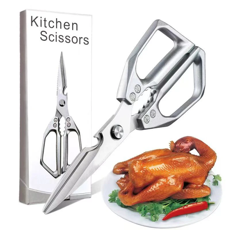 Tijeras de Cocina Multiusos, Tijeras de Cocina Ultra Afiladas y Resistentes, de Acero Inoxidable y Aptas para Lavavajillas - Para Carne, Pollo