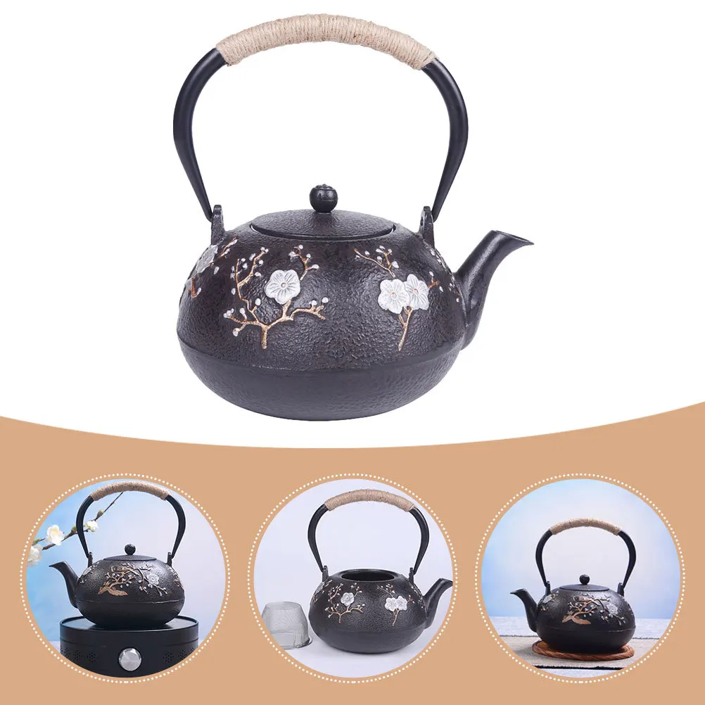 

Retro Cast Iron Teapot Tetsubin Practical Insulation Easy Clean Home Office Use Cast Iron Teapot Tetsubin Tea Kettle
