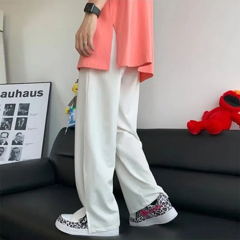 Plus Size Summer 2024 New Thin Casual Straight Leg Suit Pants for Men and Women with Relaxed and Lazy  Men Dress Pants Trousers