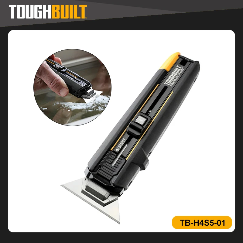 TOUGHBUILT TB-H4S5-01 Scraper Utility Knife With 5 Blades Hand Tools  knifes