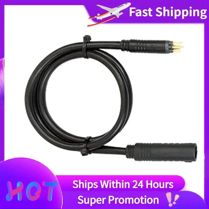 60cm Julet 9 Pin Waterproof Extension Cable Male / Female Connector For Brushless Motor 250W/350W/500W Electric Bicycle Parts