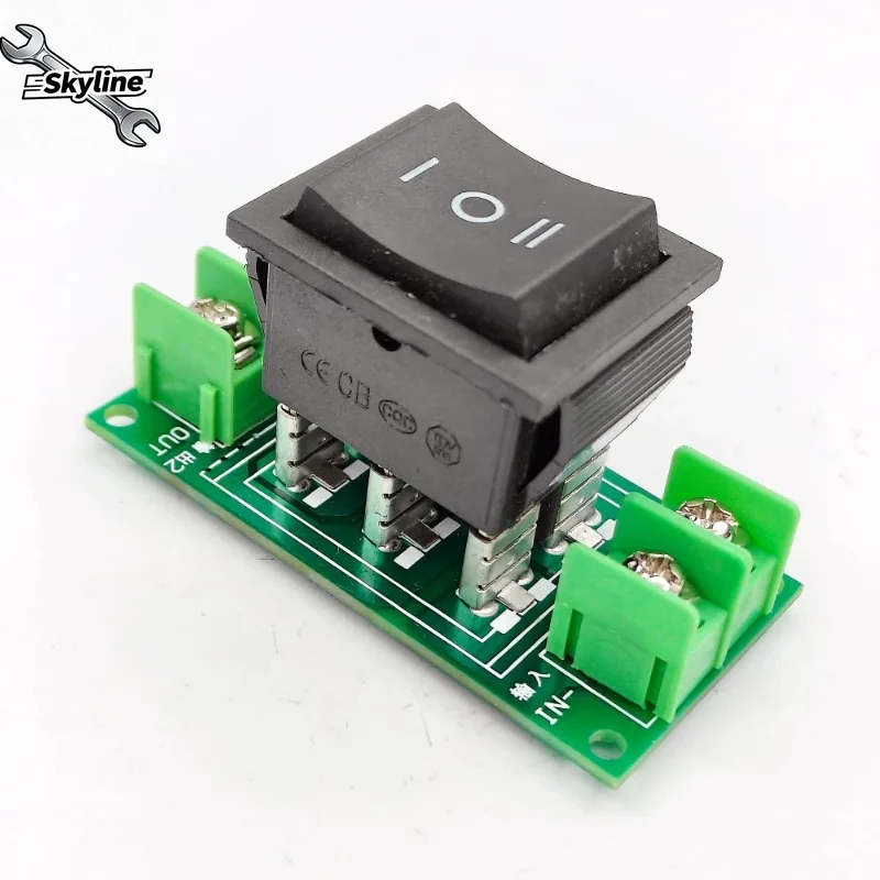 Positive and negative switching with wiring third gear ship type switch 5a 10a 20A DC motor positive and negative reverse reset