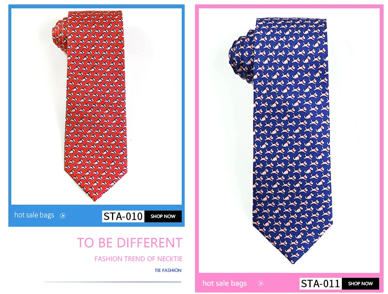 Tailor Smith Krawatte aus 100 % Seide für Herren, handgefertigte Krawatte mit Tiermuster, Krawatte zum Vatertag, Geburtstag, Geschenk – Detail 17
