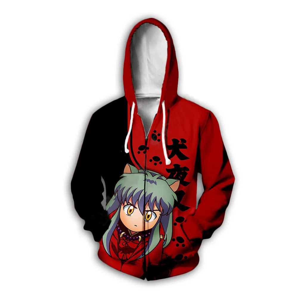 Anime inuyasha sakuya izayoi cosplay hoodies moletom outono dos homens harajuku jaquetas casaco topos para a mulher roupa de halloween