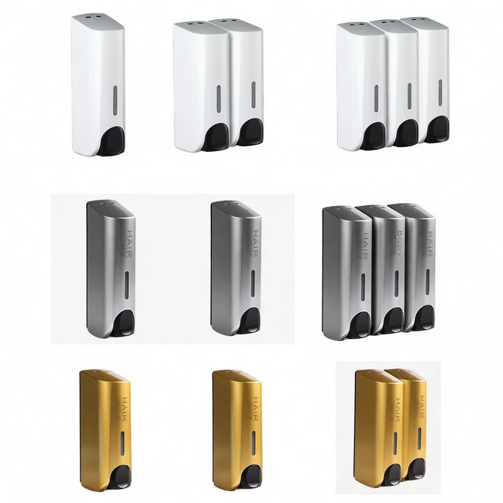 Home Bathroom Wall Soap Dispenser - Distributeur de savon à pression manuelle,
