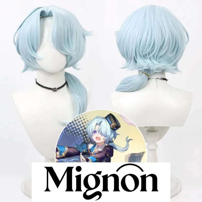 

Honkai: Star Rail Миша косплей парик мятно-зеленый колючий силиконовый скальп подарок на Хэллоуин